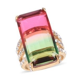Multicolor fashion ring